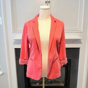 🌺 Coral Pink Open Front Blazer | Skies Are Blue | Size M 🧡